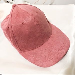Faux Suede Baseball Cap